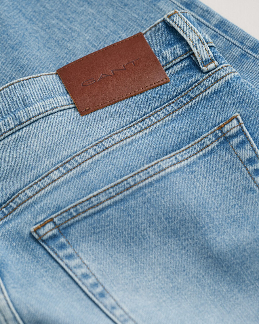 vaqueros de corte regular - azul claro vintage
