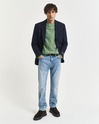 vaqueros de corte regular - azul claro vintage