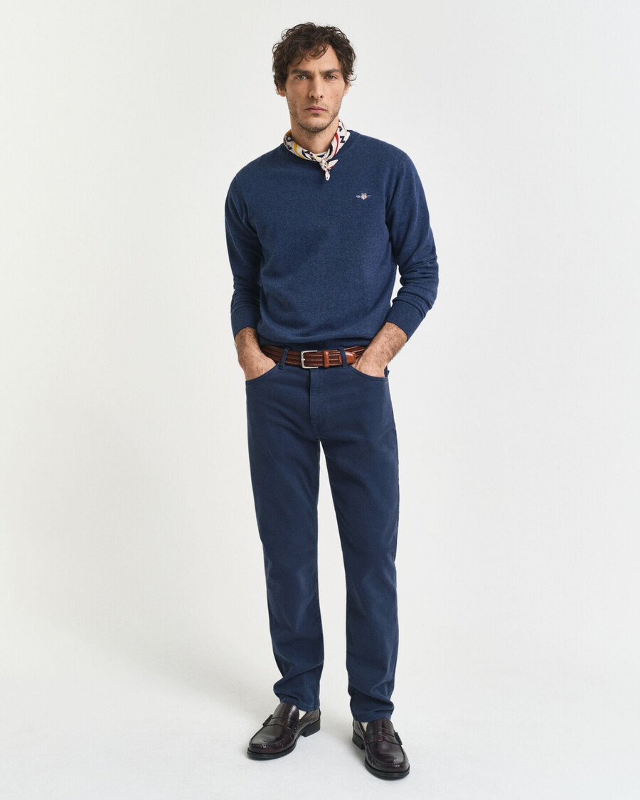 vaqueros desert de corte regular - azul marino