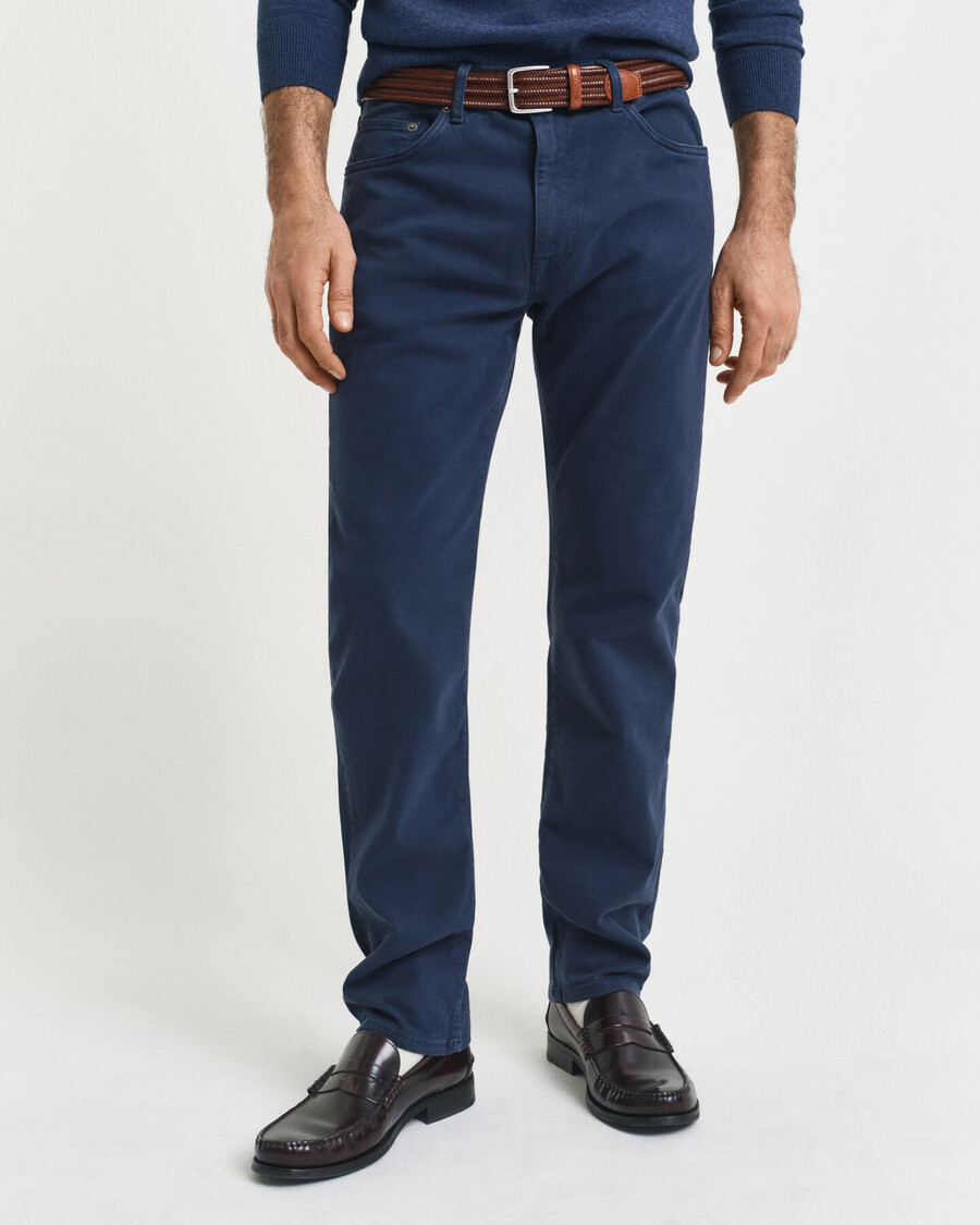 vaqueros desert de corte regular - azul marino