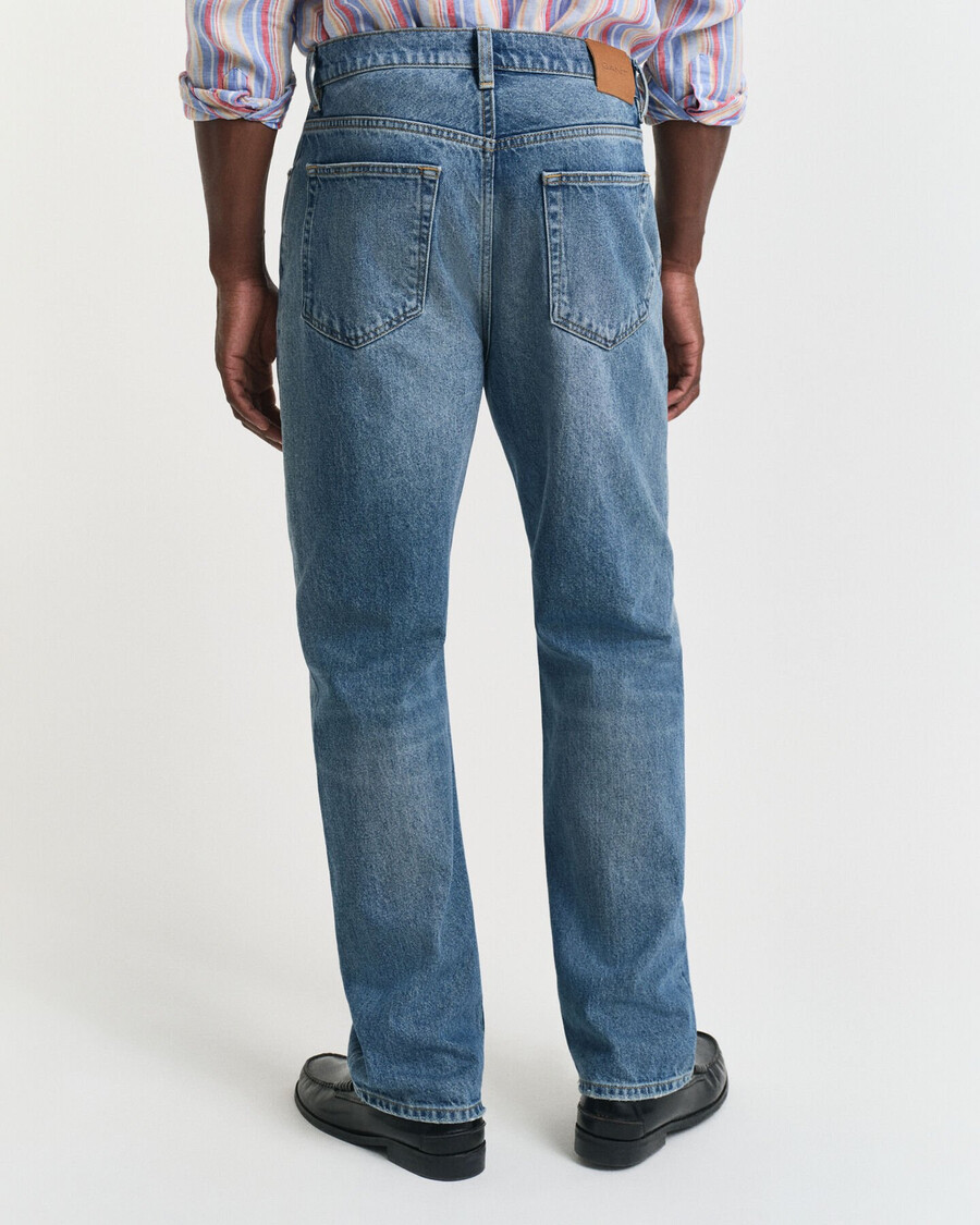 vaqueros rectos - azul semiclaro vintage