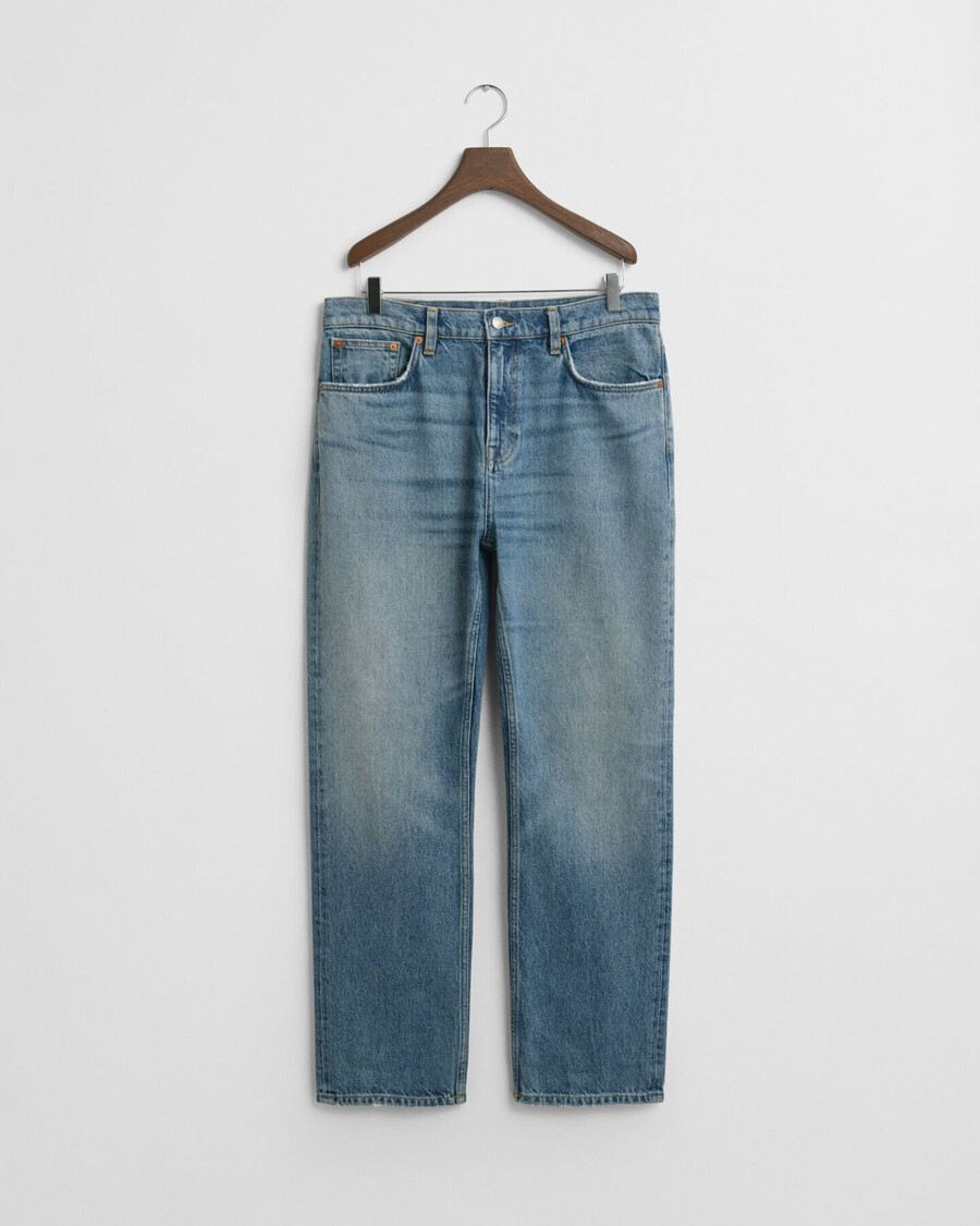 vaqueros rectos - azul semiclaro vintage