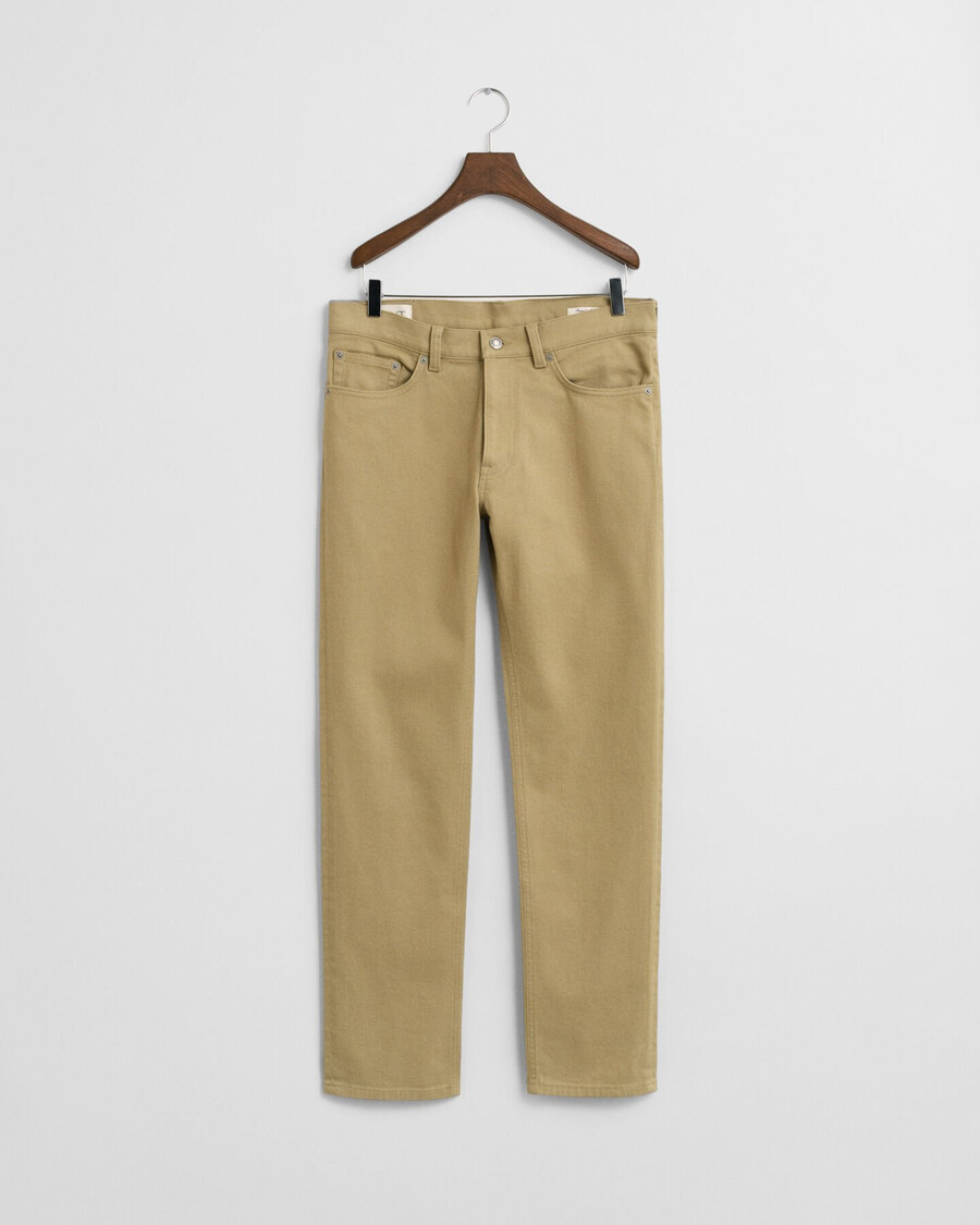 vaqueros de sarga suave de corte regular - beige madera