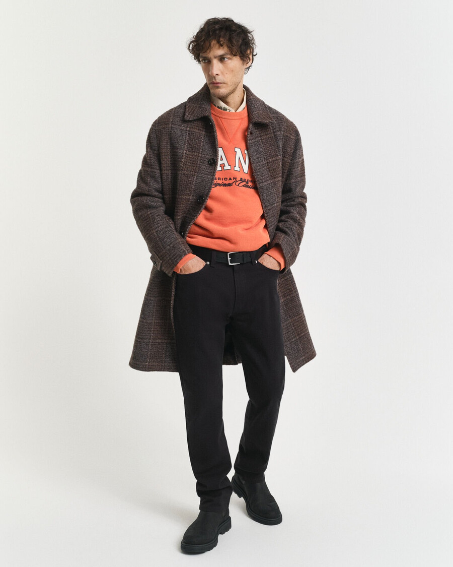 vaqueros de sarga suave de corte regular - negro