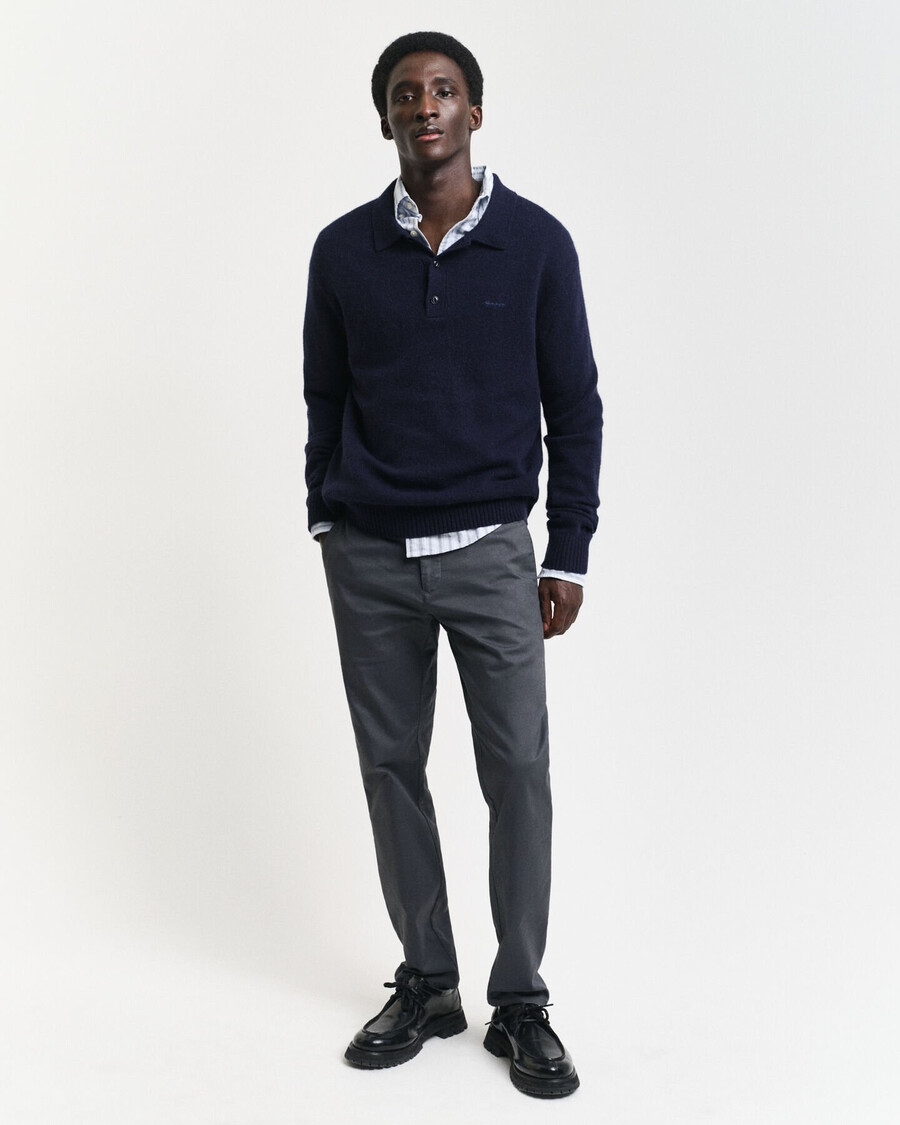 pantalones chinos slim fit - antracita