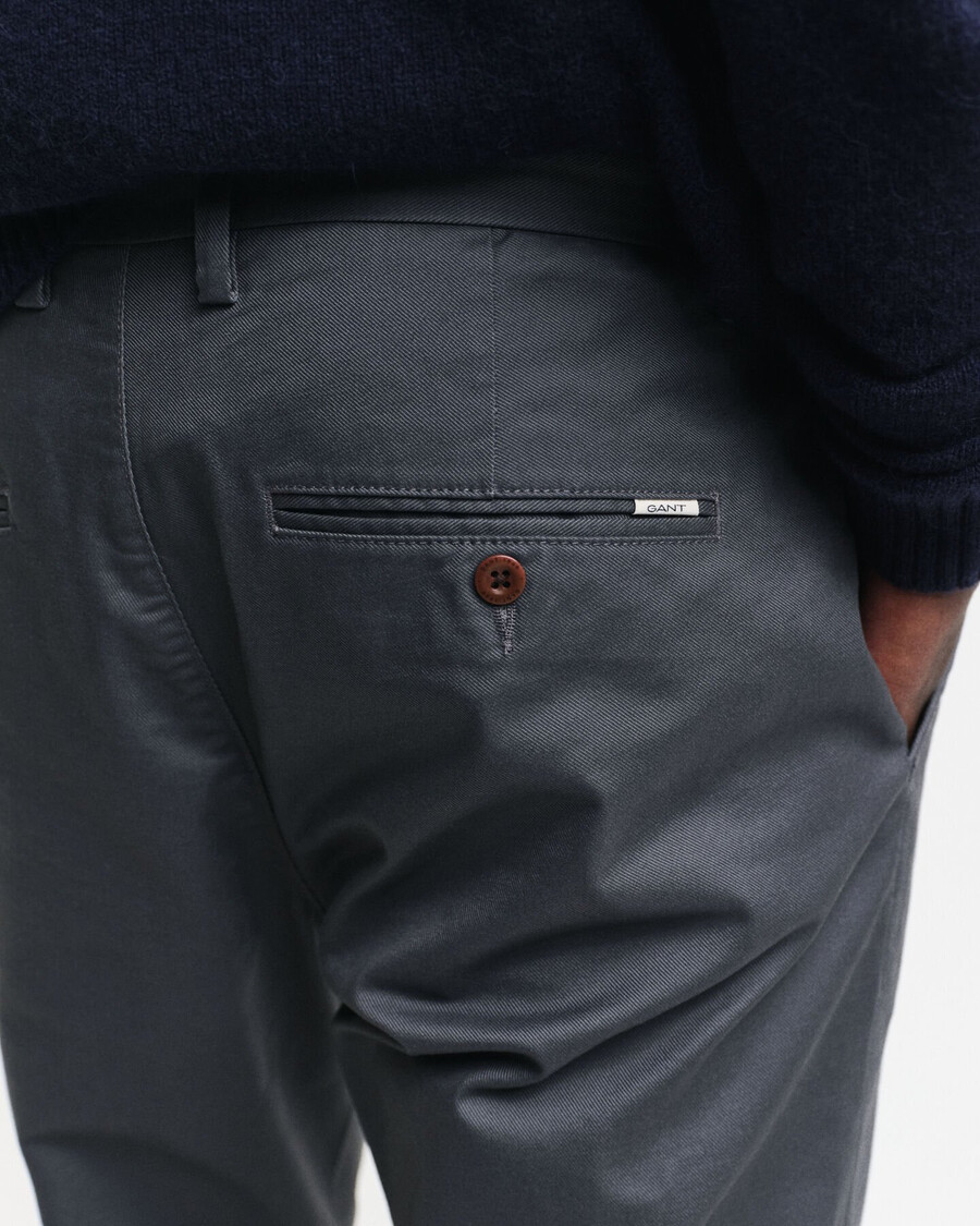 pantalones chinos slim fit - antracita