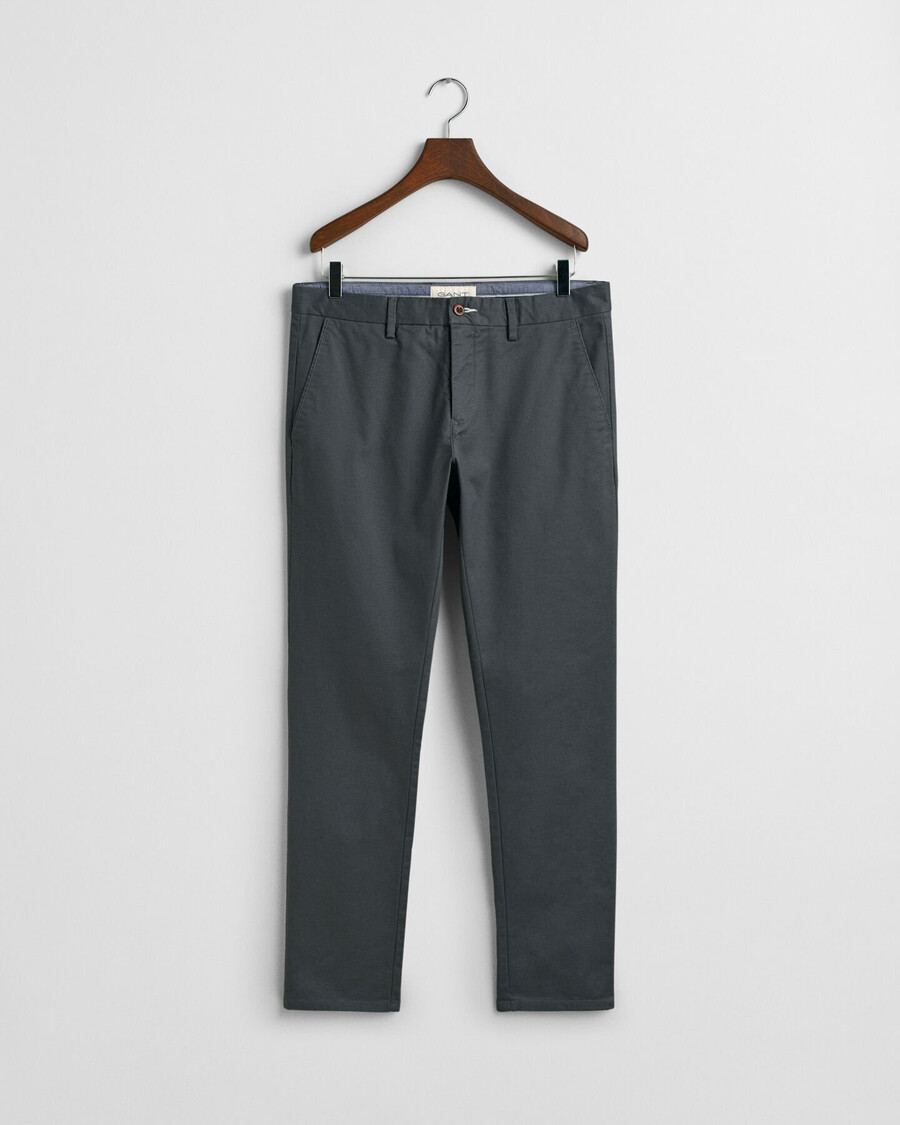 pantalones chinos slim fit - antracita