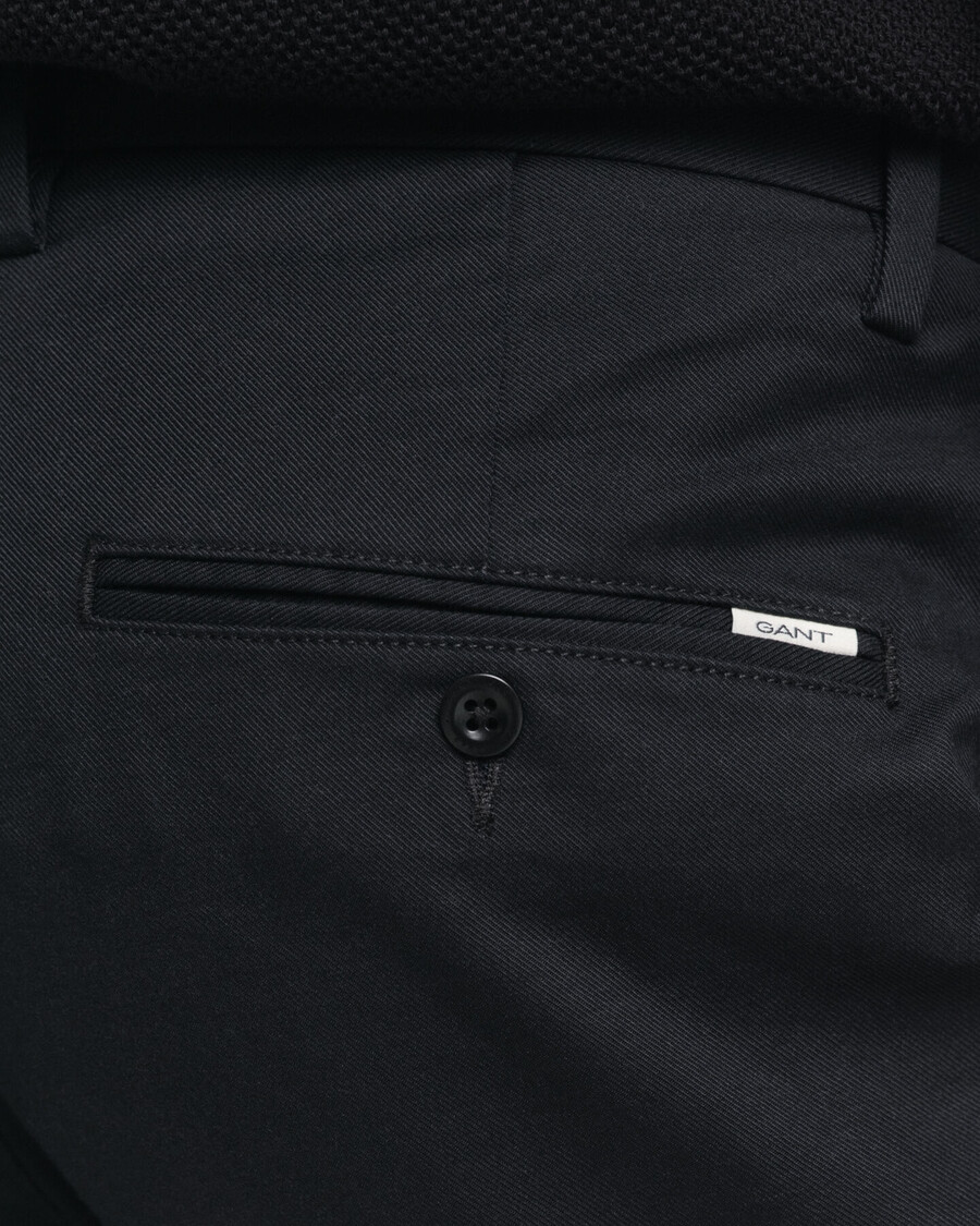 pantalones chinos ajustados - negro
