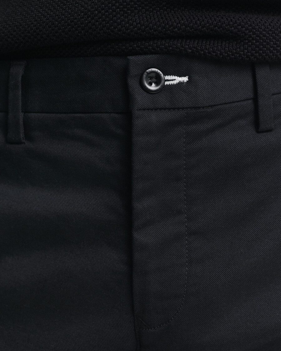 pantalones chinos ajustados - negro