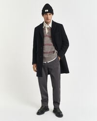 chinos de sarga de corte regular - antracita