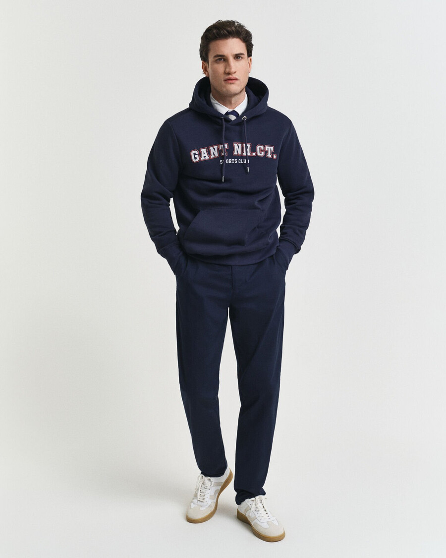 chinos de corte regular - azul marino