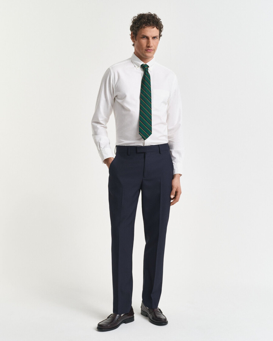 pantalones de traje de club de corte entallado - azul noche