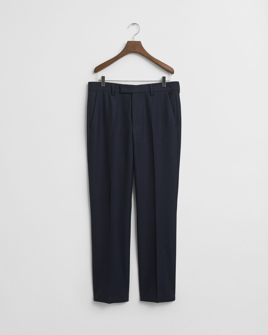 pantalones de traje de club de corte entallado - azul noche