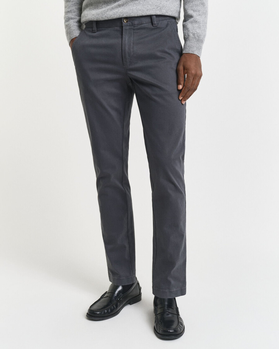 pantalones chinos ajustados y súper cómodos - antracita