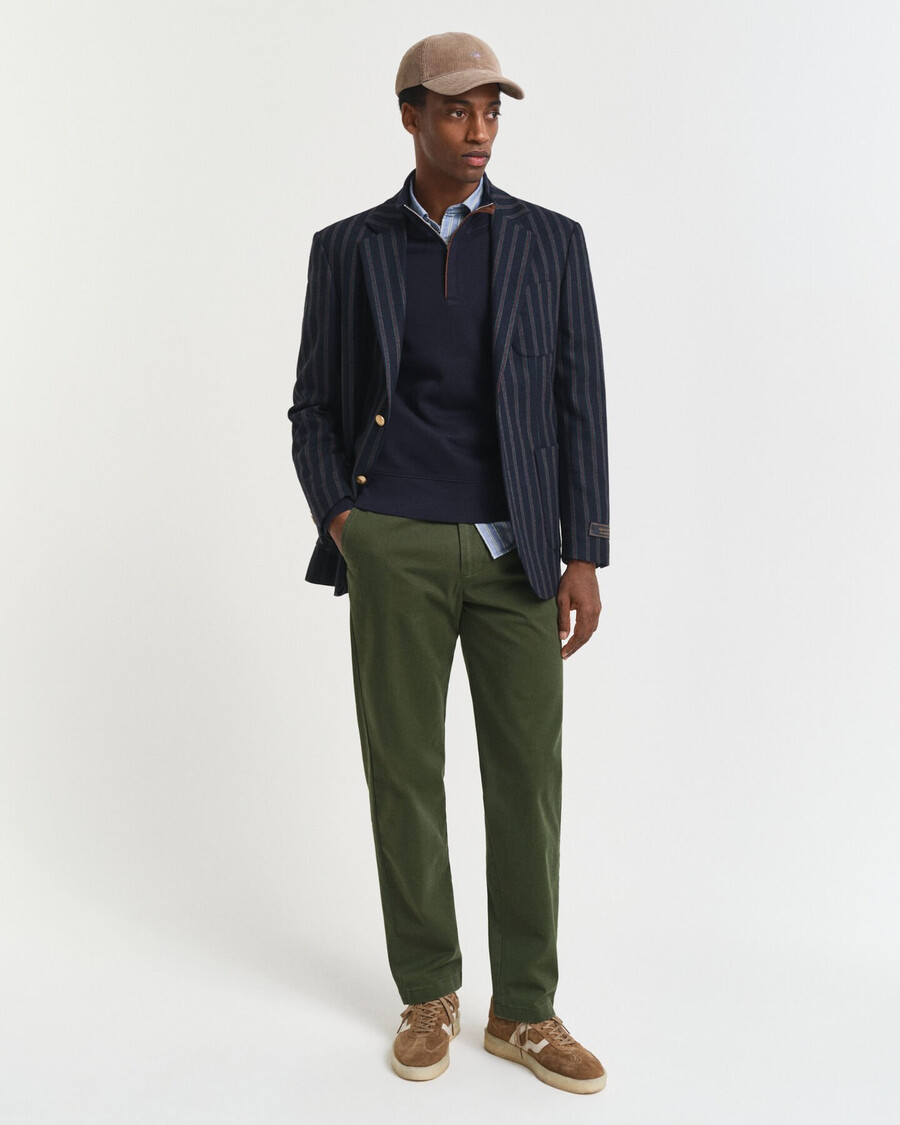 chinos súper cómodos de corte regular - verde campestre