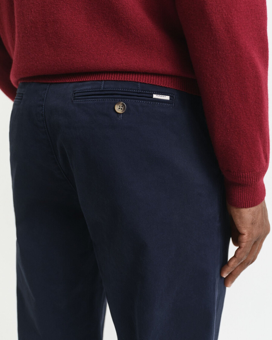 chinos súper cómodos de corte regular - azul noche