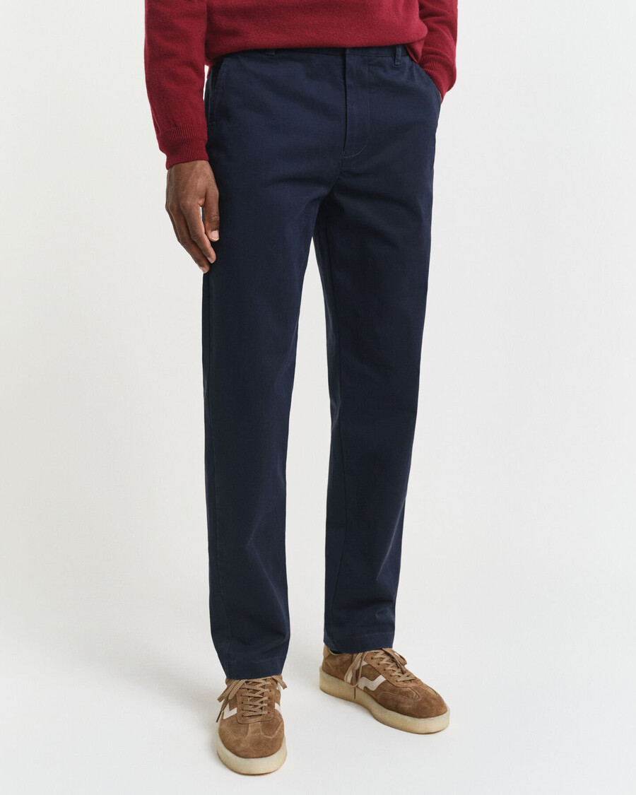 chinos súper cómodos de corte regular - azul noche