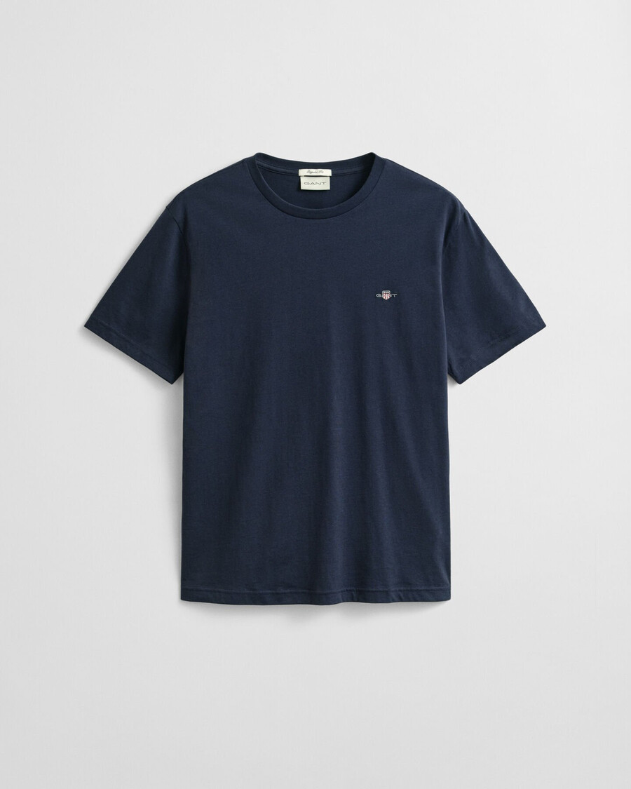 camiseta de corte regular con escudo - azul noche