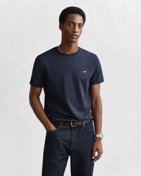 camiseta de corte regular con escudo - azul noche