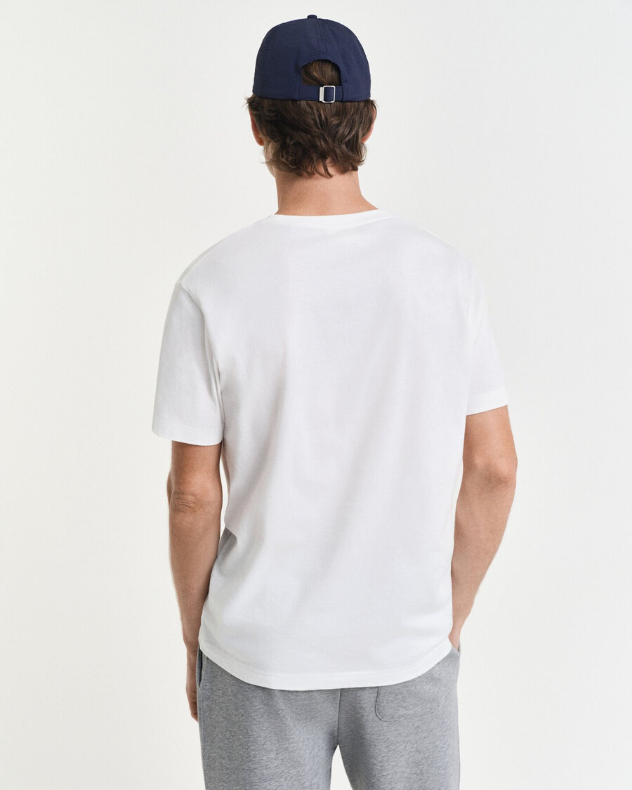 camiseta con escudo de archivo - blanca