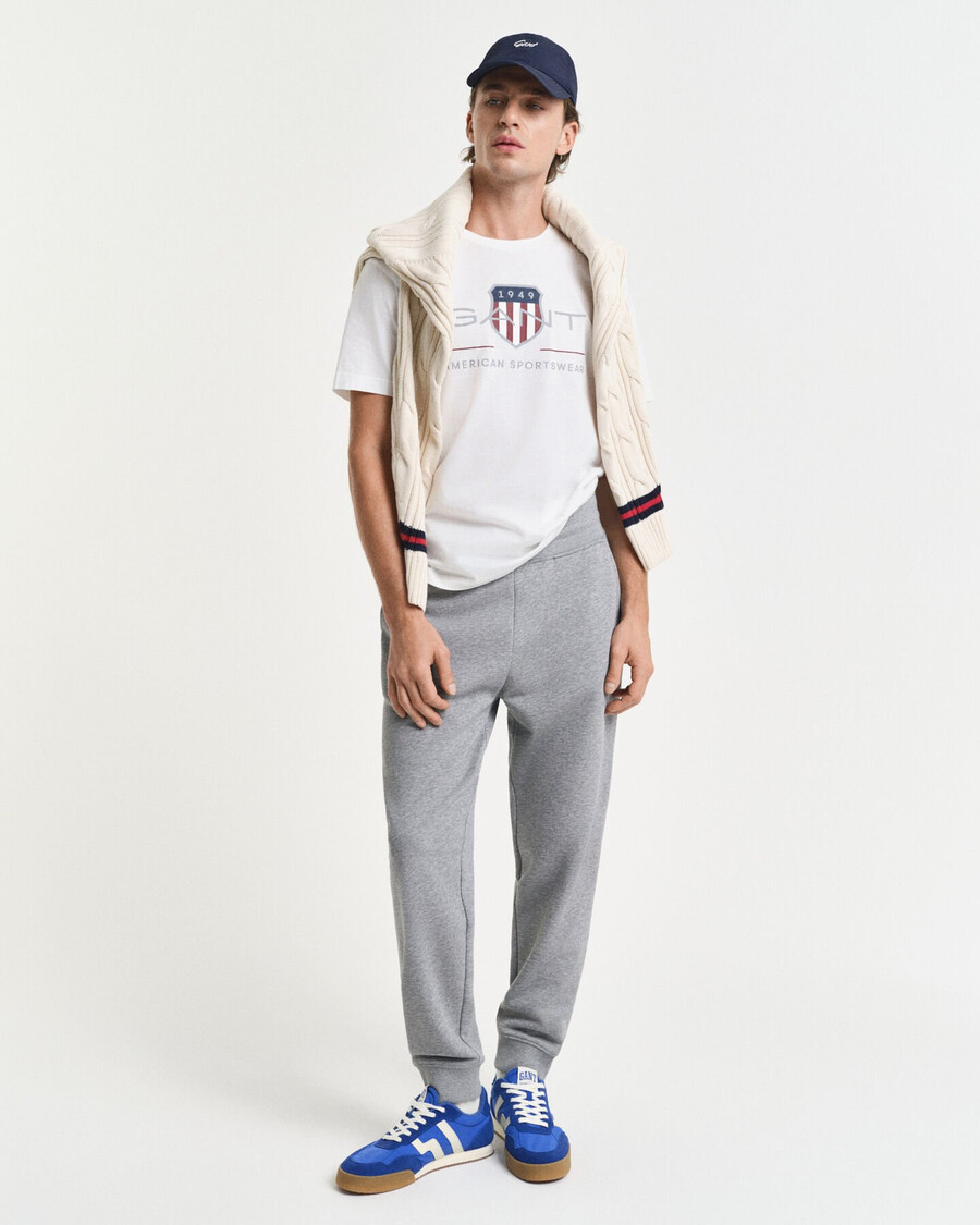 camiseta con escudo de archivo - blanca