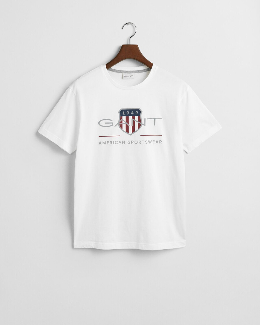 camiseta con escudo de archivo - blanca