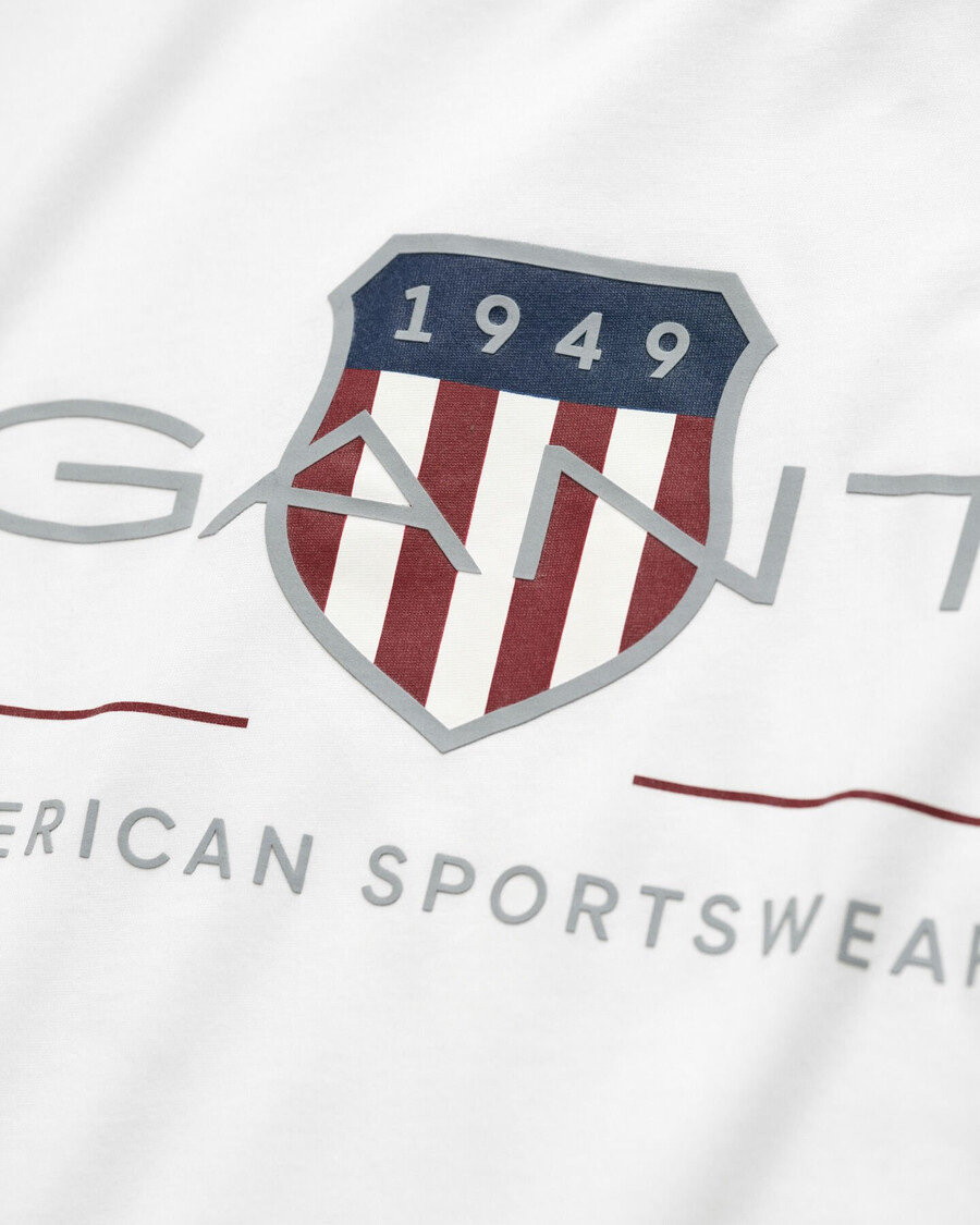camiseta con escudo de archivo - blanca