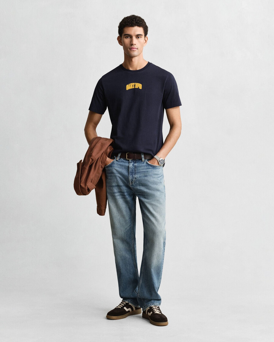 camiseta gráfica de 1949 - azul noche