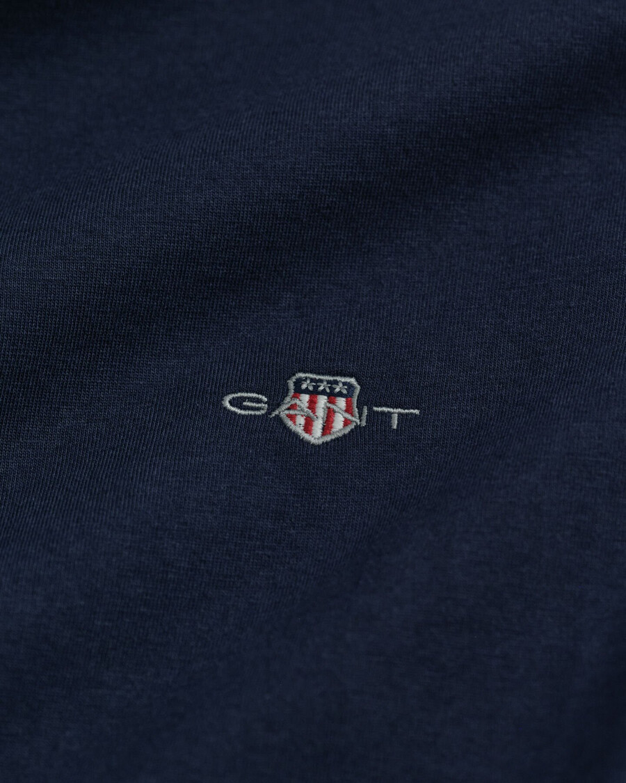 camiseta de manga larga shield - azul noche