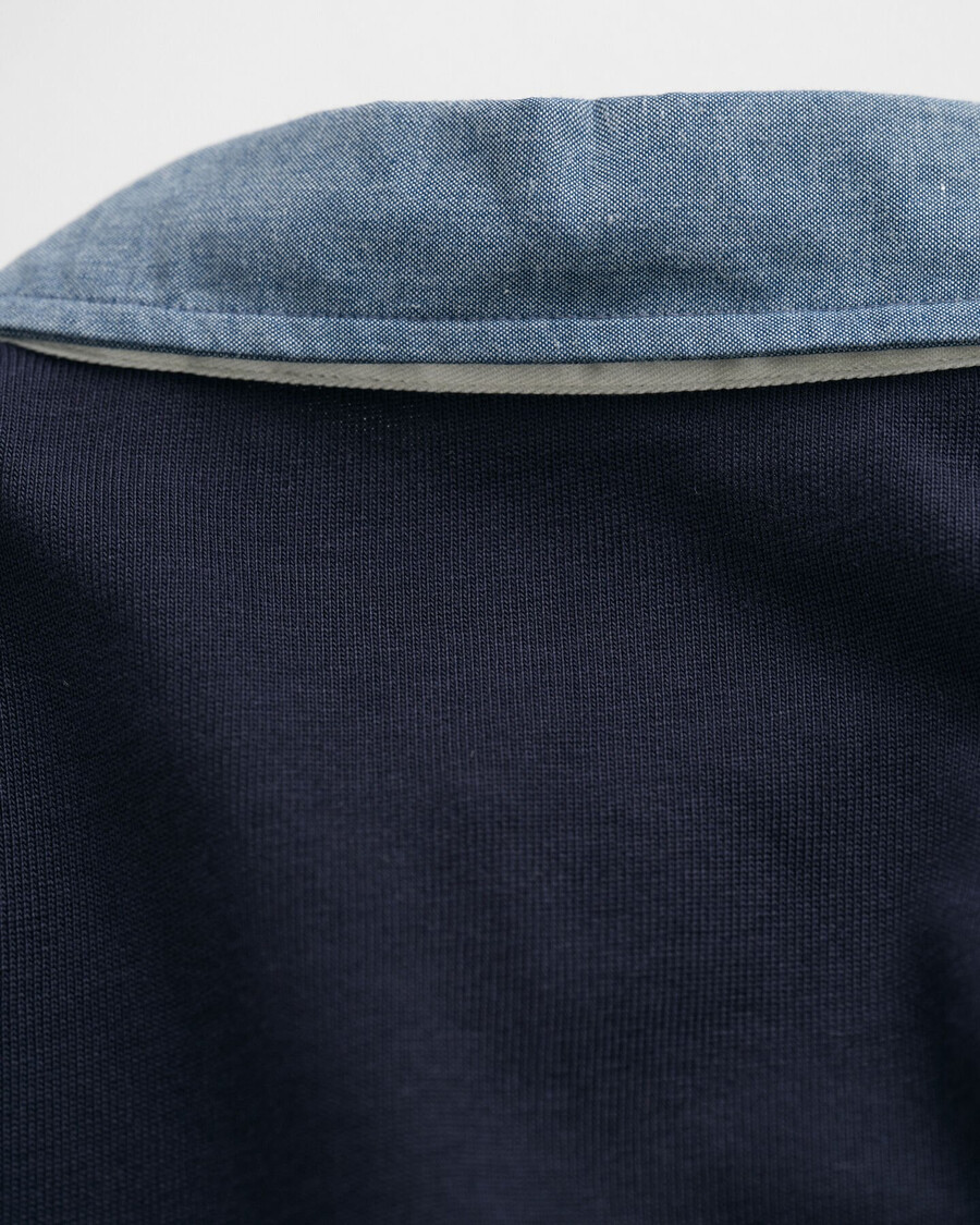 cuello chambray rugger pesado - azul noche