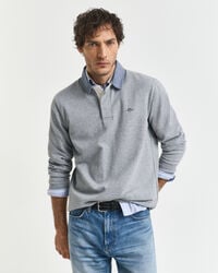 cuello chambray rugger pesado - gris jaspeado