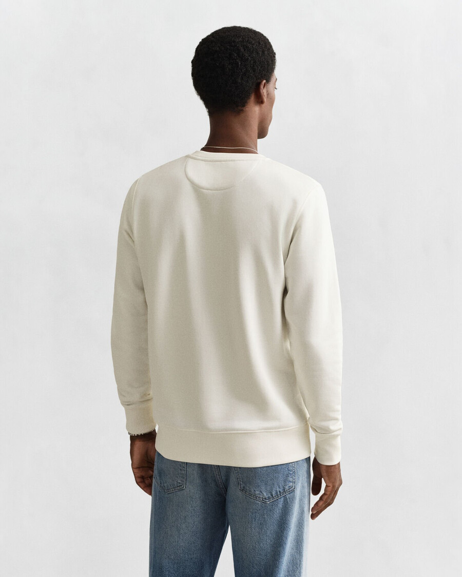 sudadera de cuello redondo shield - cáscara de huevo