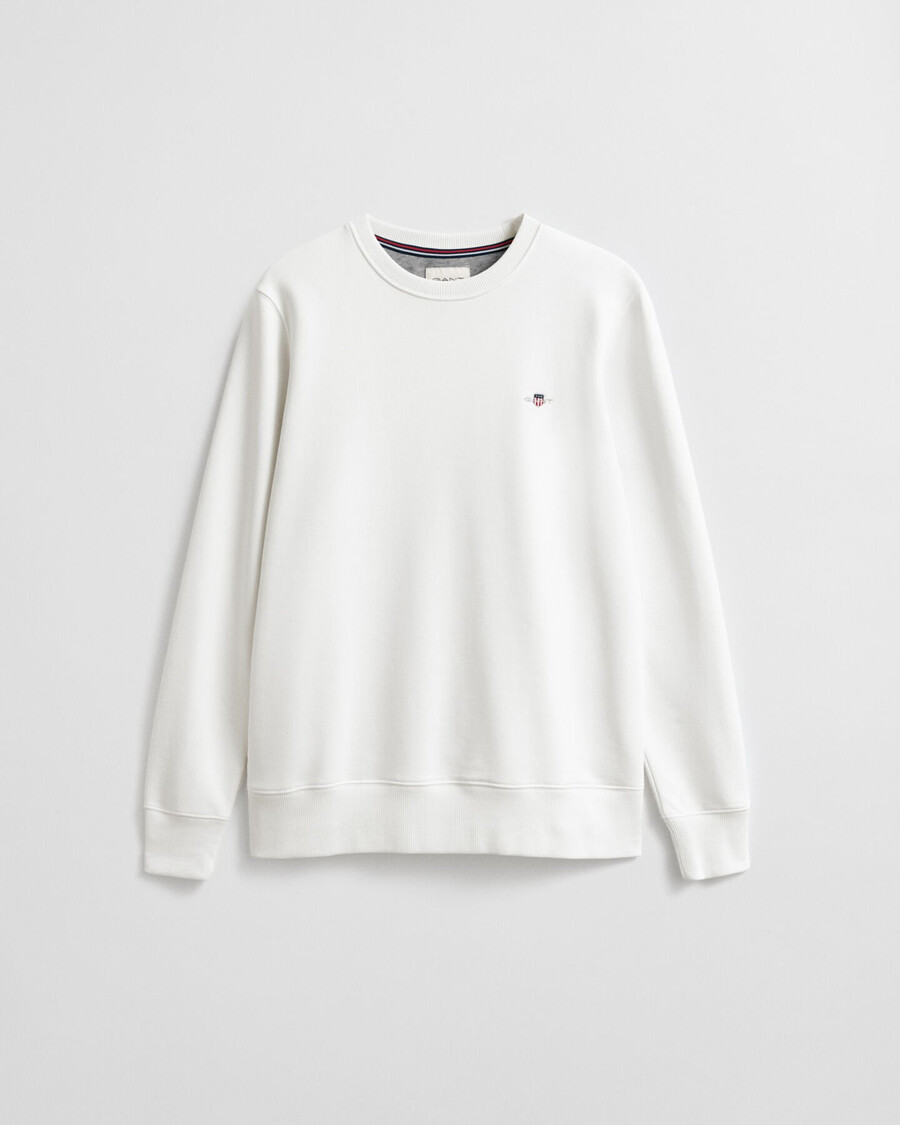 sudadera de cuello redondo shield - cáscara de huevo