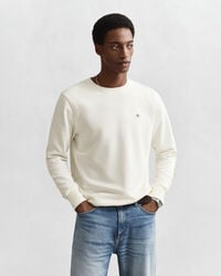 sudadera de cuello redondo shield - cáscara de huevo