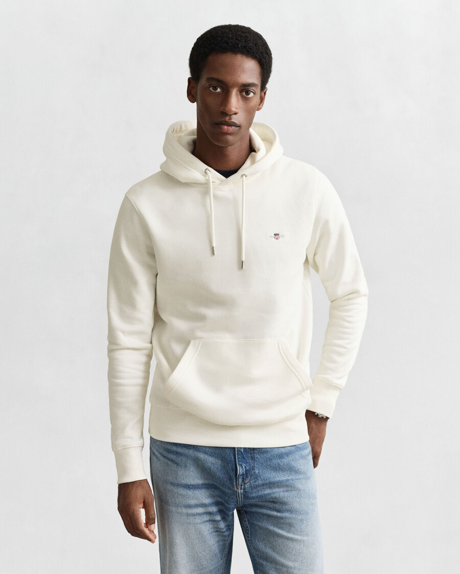 sudadera con capucha shield - cáscara de huevo