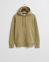 sudadera con capucha shield - beige amaderado