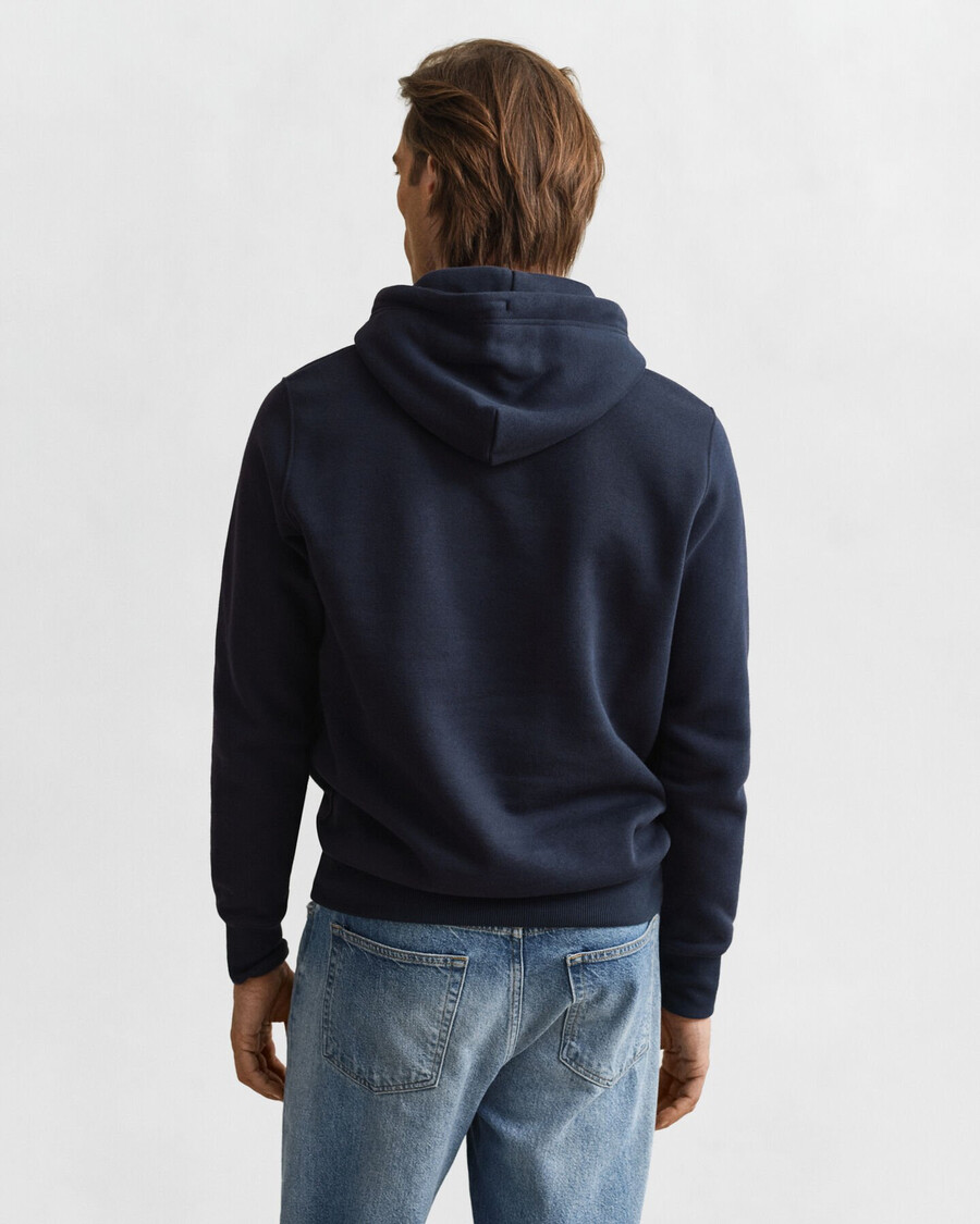 sudadera con capucha shield - azul noche