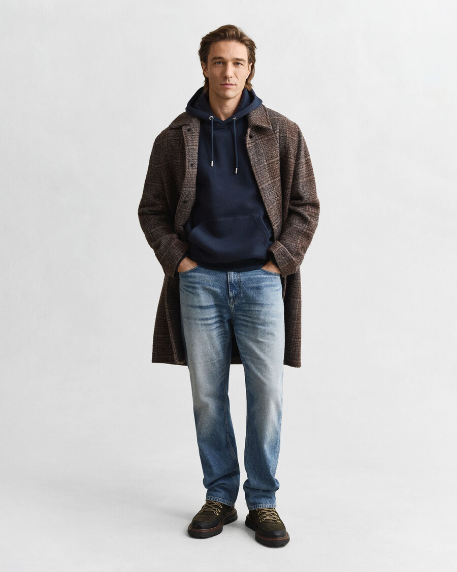 sudadera con capucha shield - azul noche