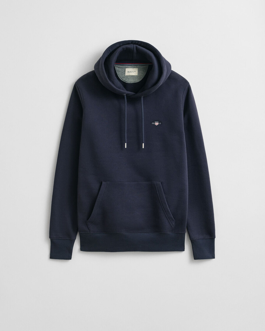 sudadera con capucha shield - azul noche