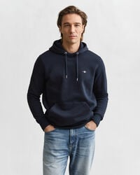 sudadera con capucha shield - azul noche