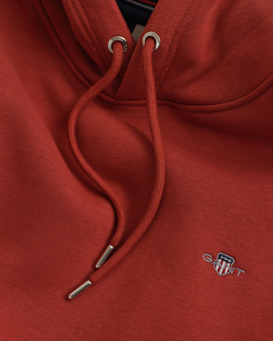 sudadera con capucha shield - modern rust