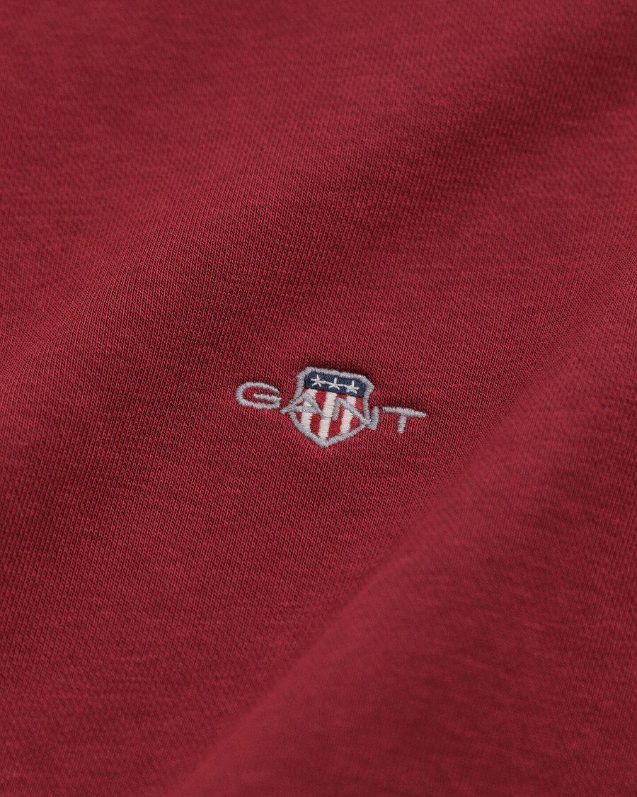 sudadera con media cremallera shield - plumped red