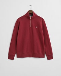 sudadera con media cremallera shield - plumped red