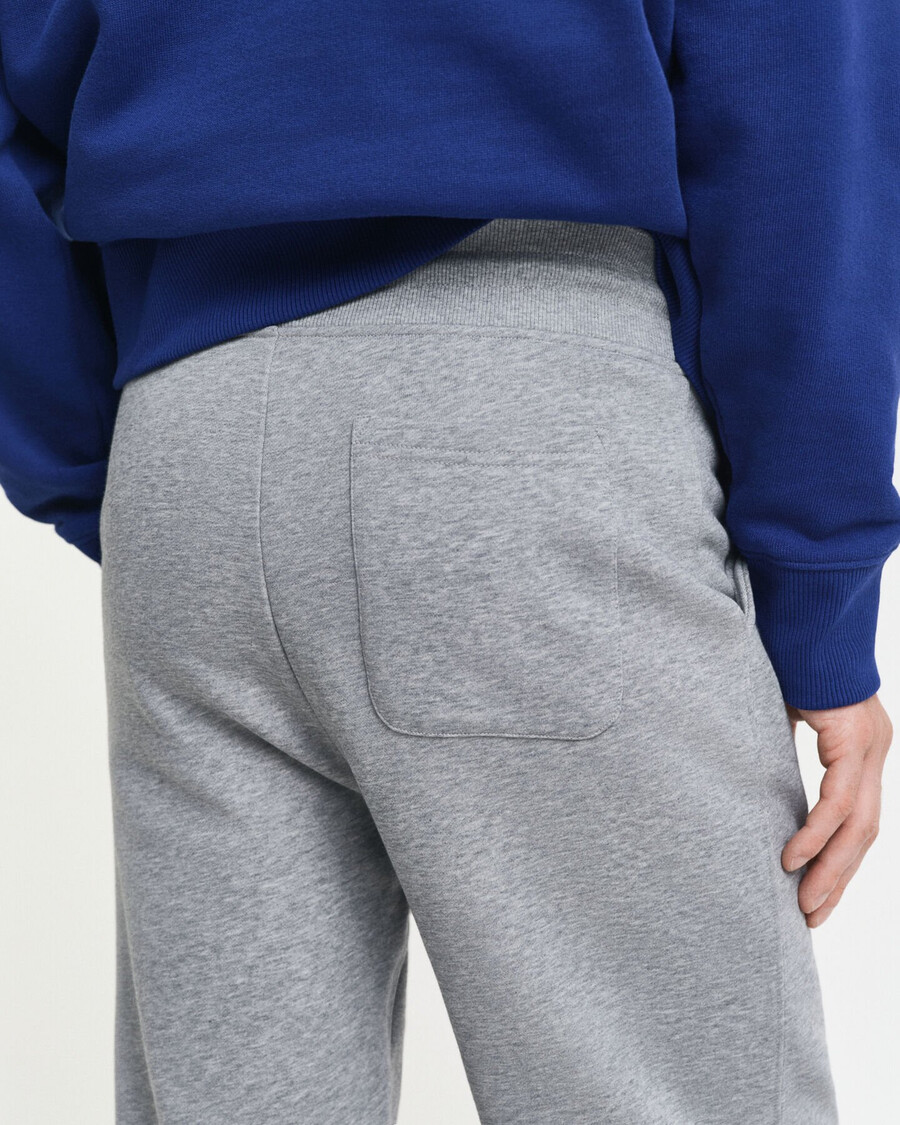 pantalones deportivos shield - gris jaspeado