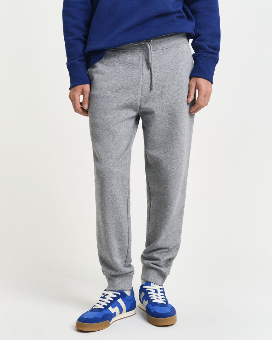 pantalones deportivos shield - gris jaspeado