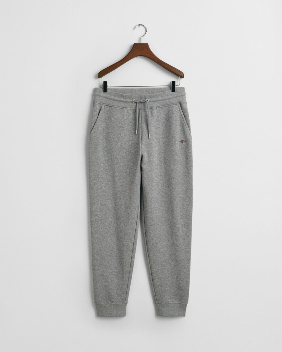 pantalones deportivos shield - gris jaspeado