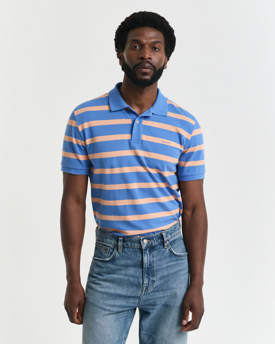 polo de rayas - azul perfecto