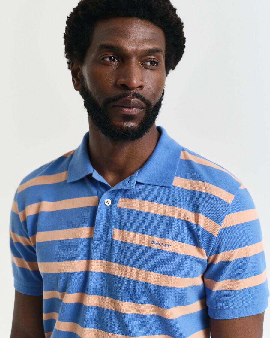 polo de rayas - azul perfecto