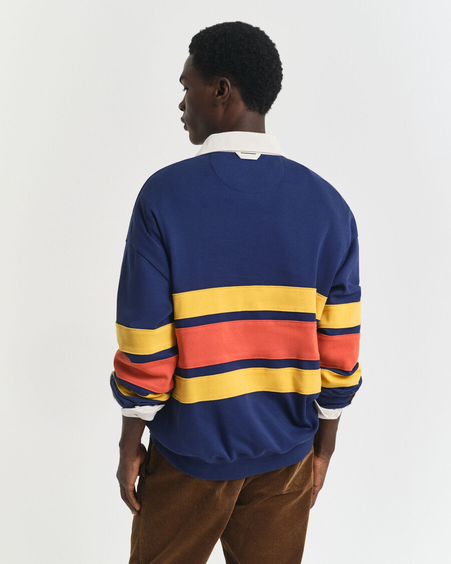 rugger pesado con bloques de color - azul persa