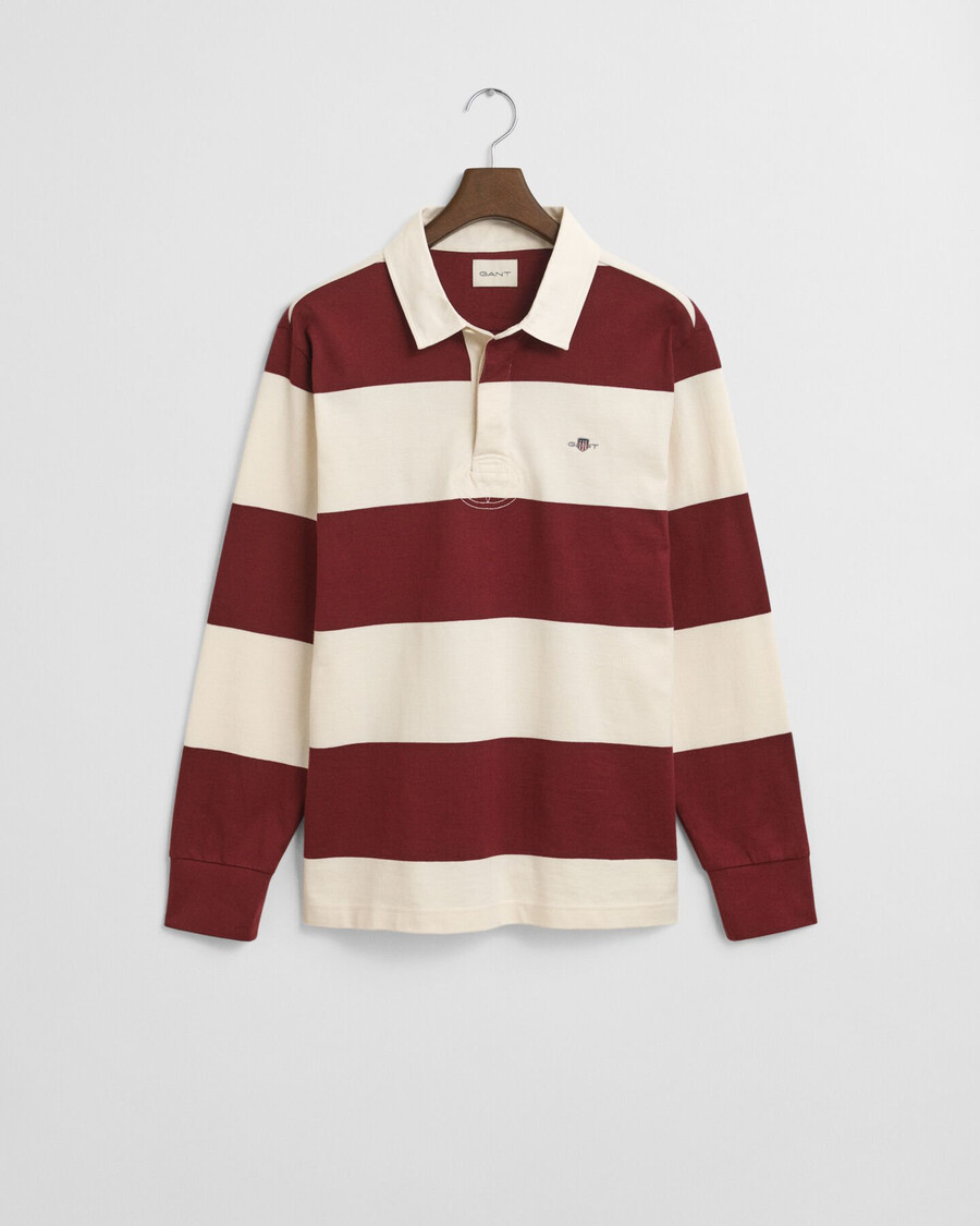 bloque de rayas pesado rugger - plumped red